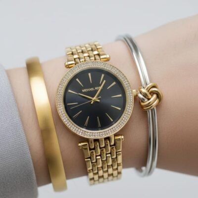 Michael_Kors Darci Gold-Black