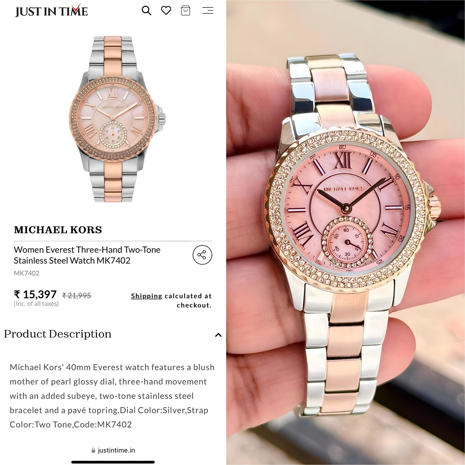 Michae_l Kors Everest 2Ton Pink - Image 2