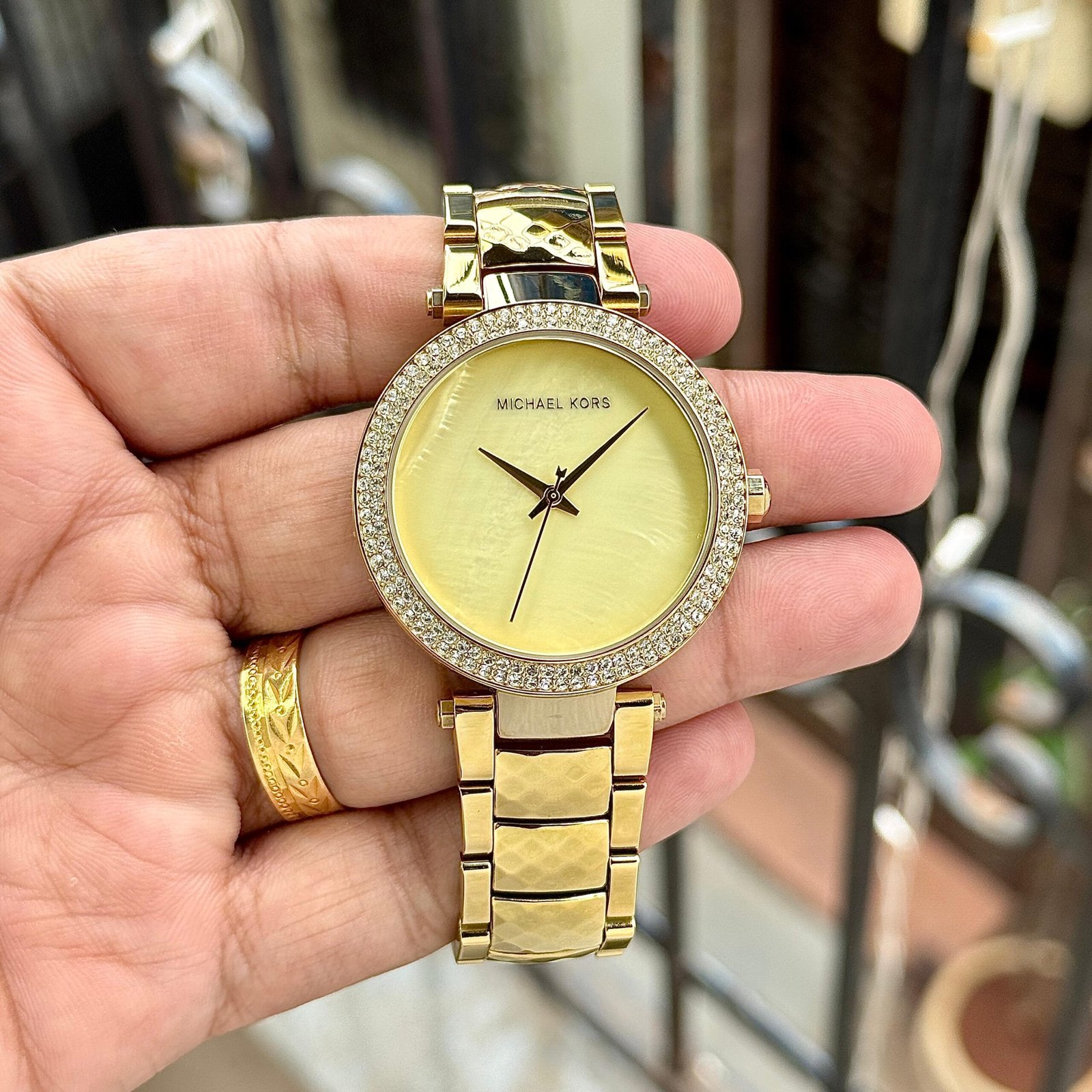 Michael_kors Parker Pave Gold