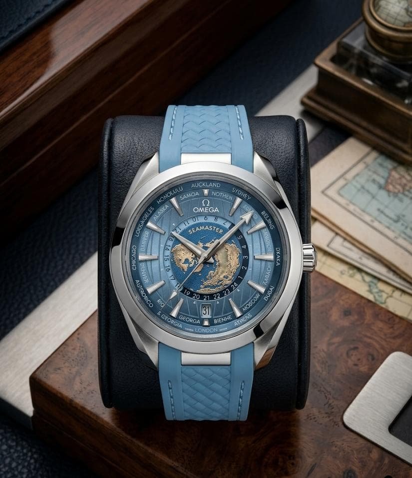 Omeg_a Seamaster Aqua Terra World Map 150M Automatic