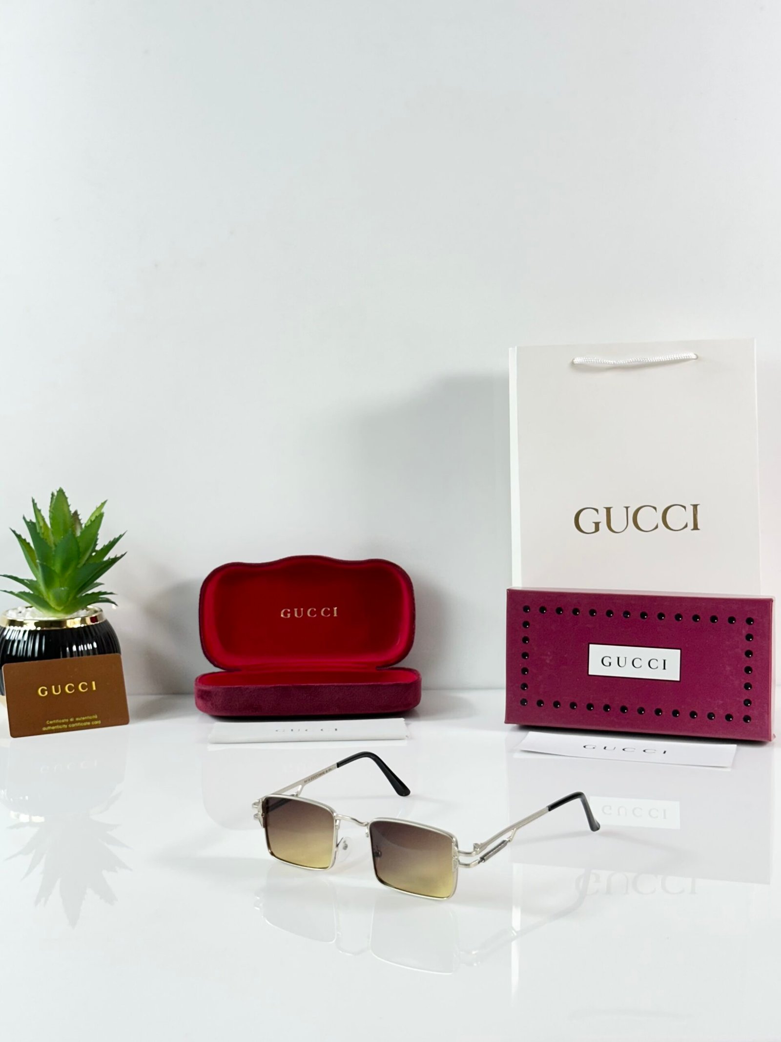Gucci_9518_Silver_Green_Shaded