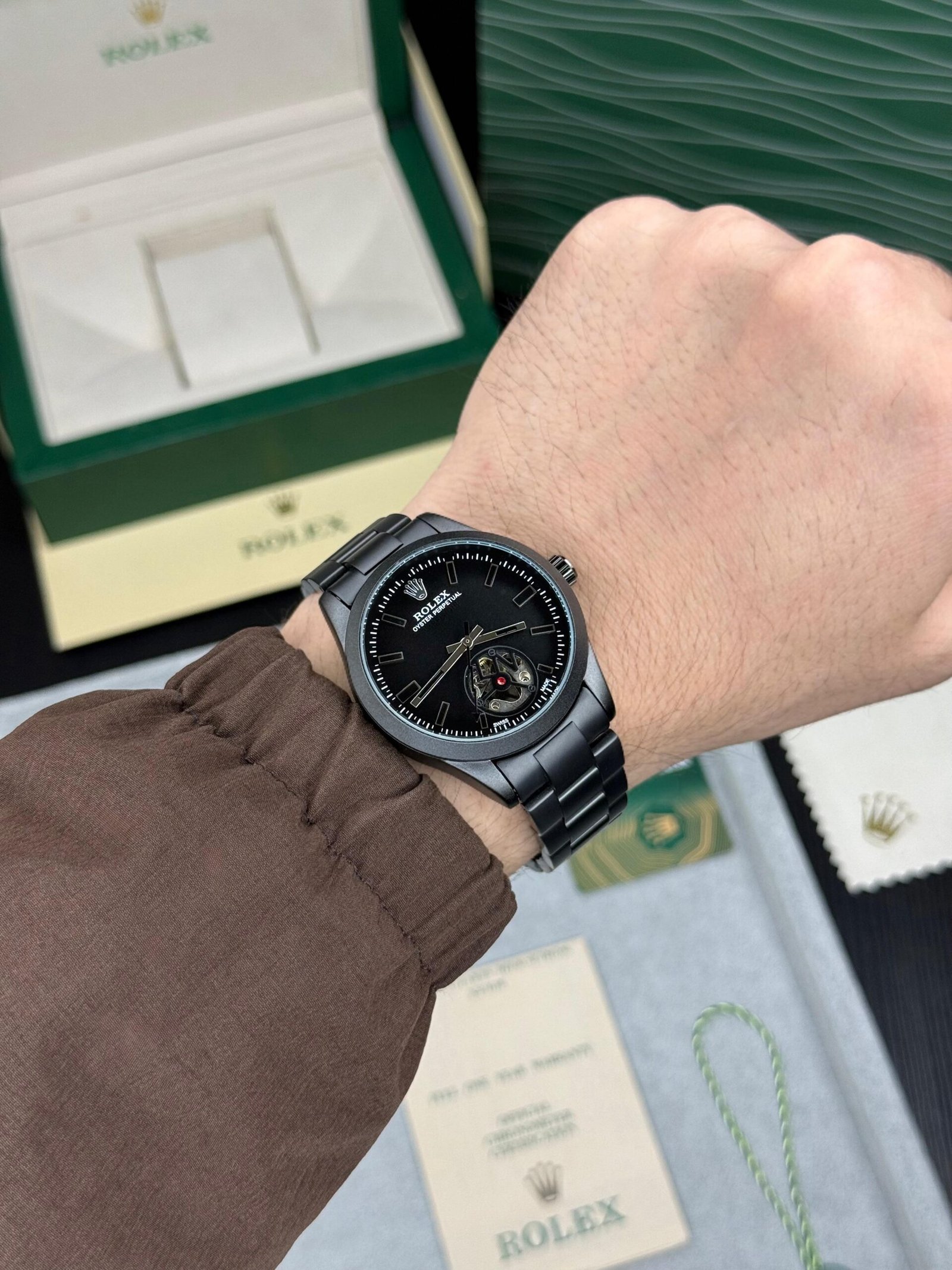 Role_x Oyster Perpetual Label Noir Automatic Black - Image 2