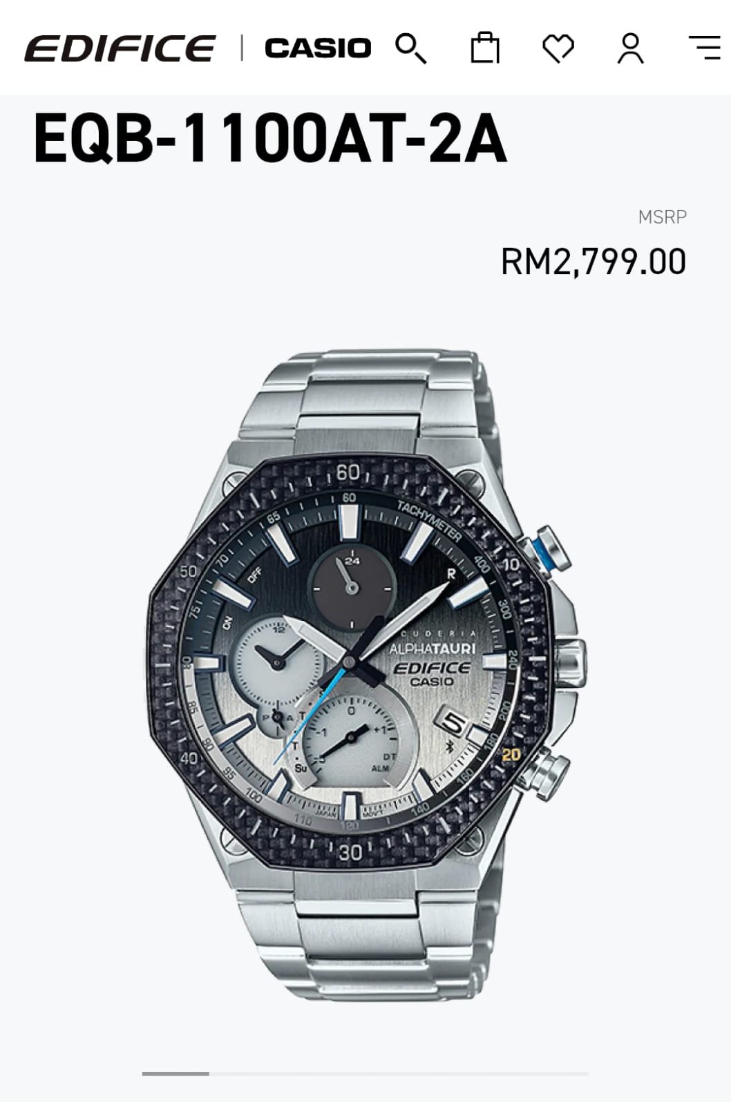 Casio Edifice Eqb-1100 D Japan - Image 3