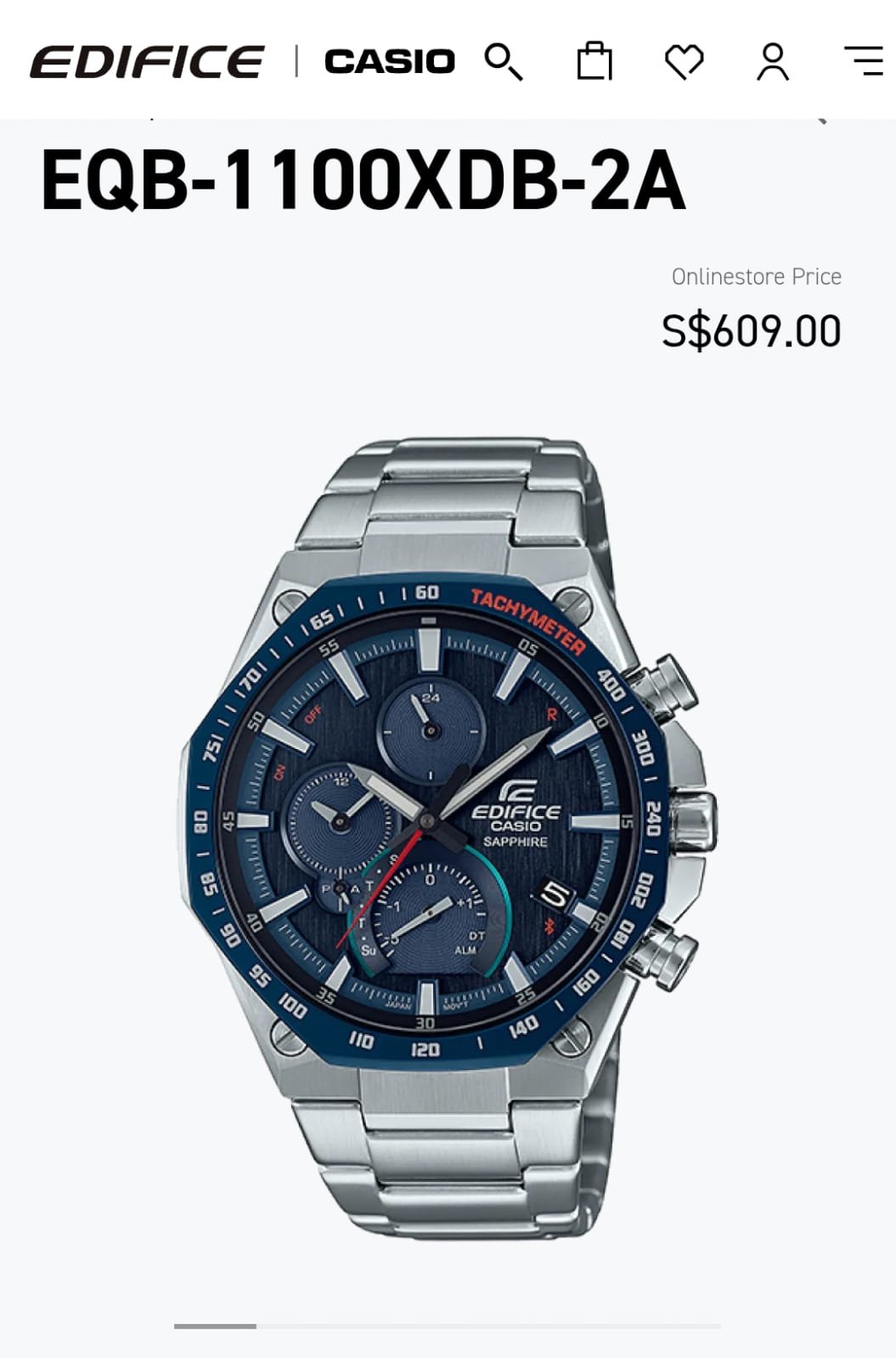 Casio Edifice Eqb-1100 D Japan - Image 4