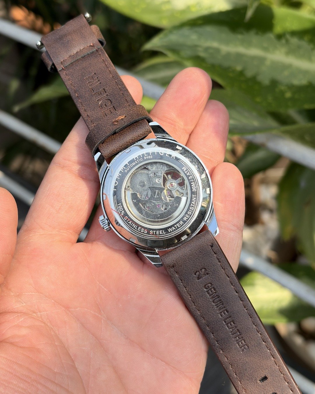 Tommy_hilfiger Automatic Leather DarkBrown-Silver-White - Image 2