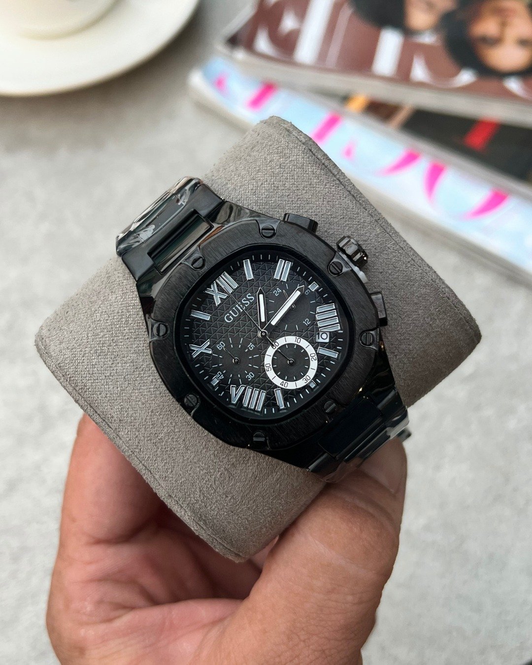 Guess Square Chronograph Black-White - Image 3