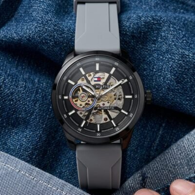 Tommy_hilfiger Automatic Silicon Grey-Black