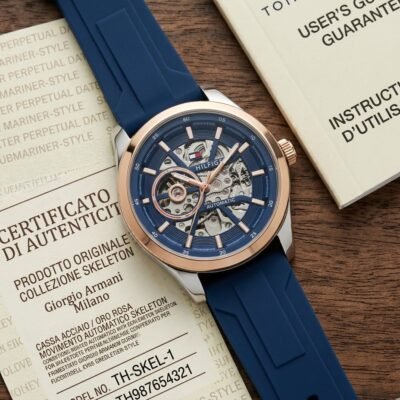 Tommy_hilfiger Automatic Silicon Blue-Copper-Blue