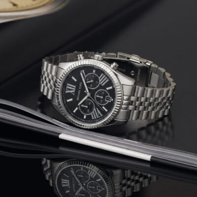 Michael_Kors Lexington Chronograph Silver-Black