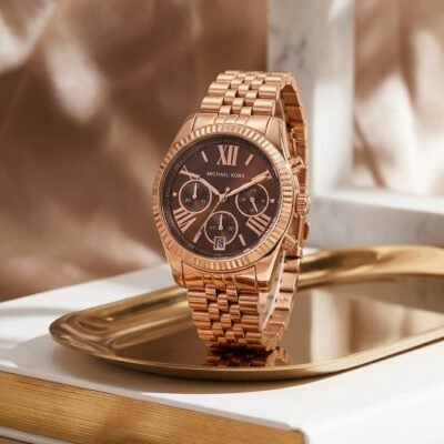 Michael_Kors Lexington Chronograph Copper-Brown