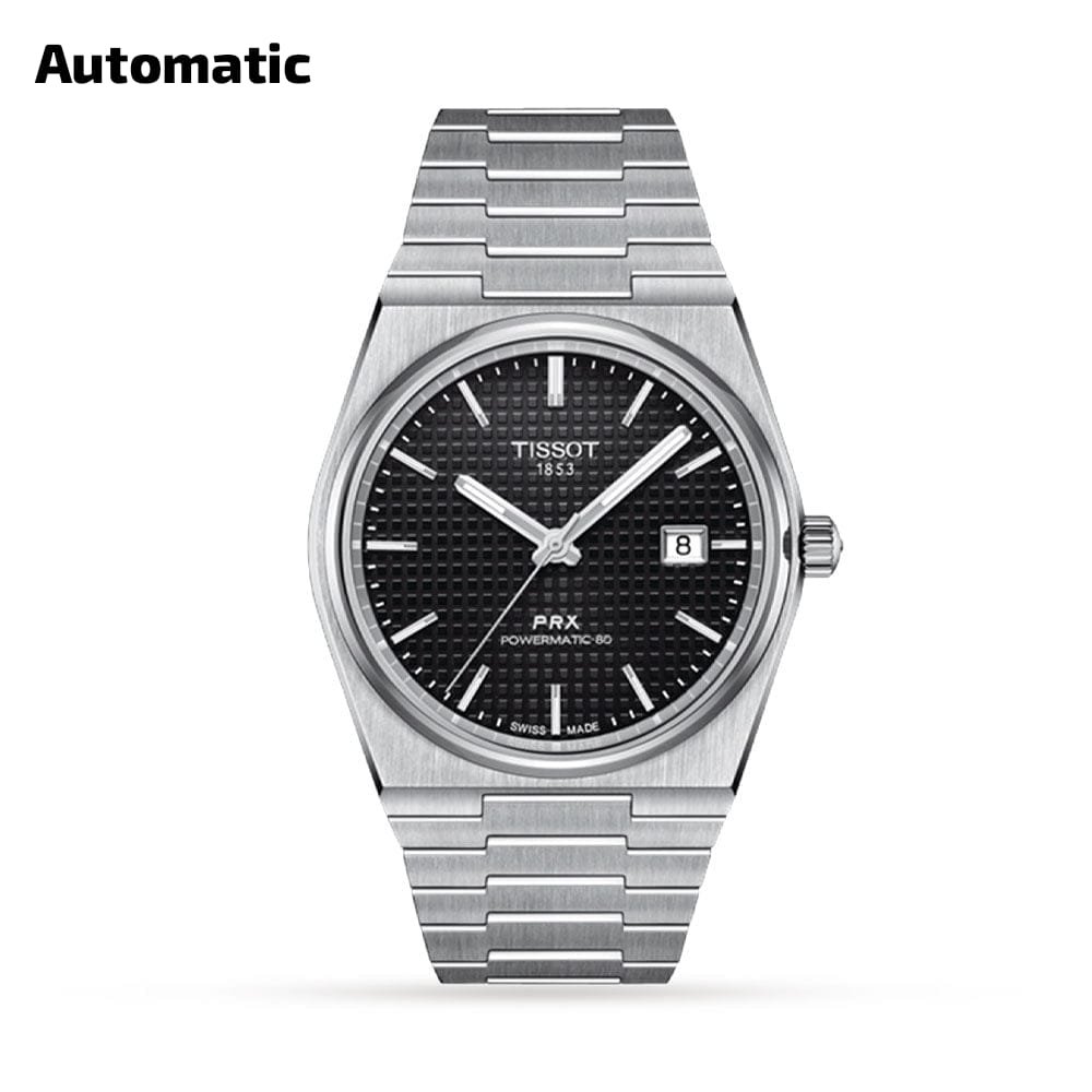 Tisso_t 1853 Prx Automatic Top Quality Silver-Black