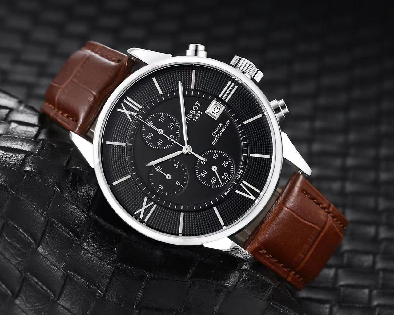 Tisso_t 1853 Chemin Brown-Silver-Black