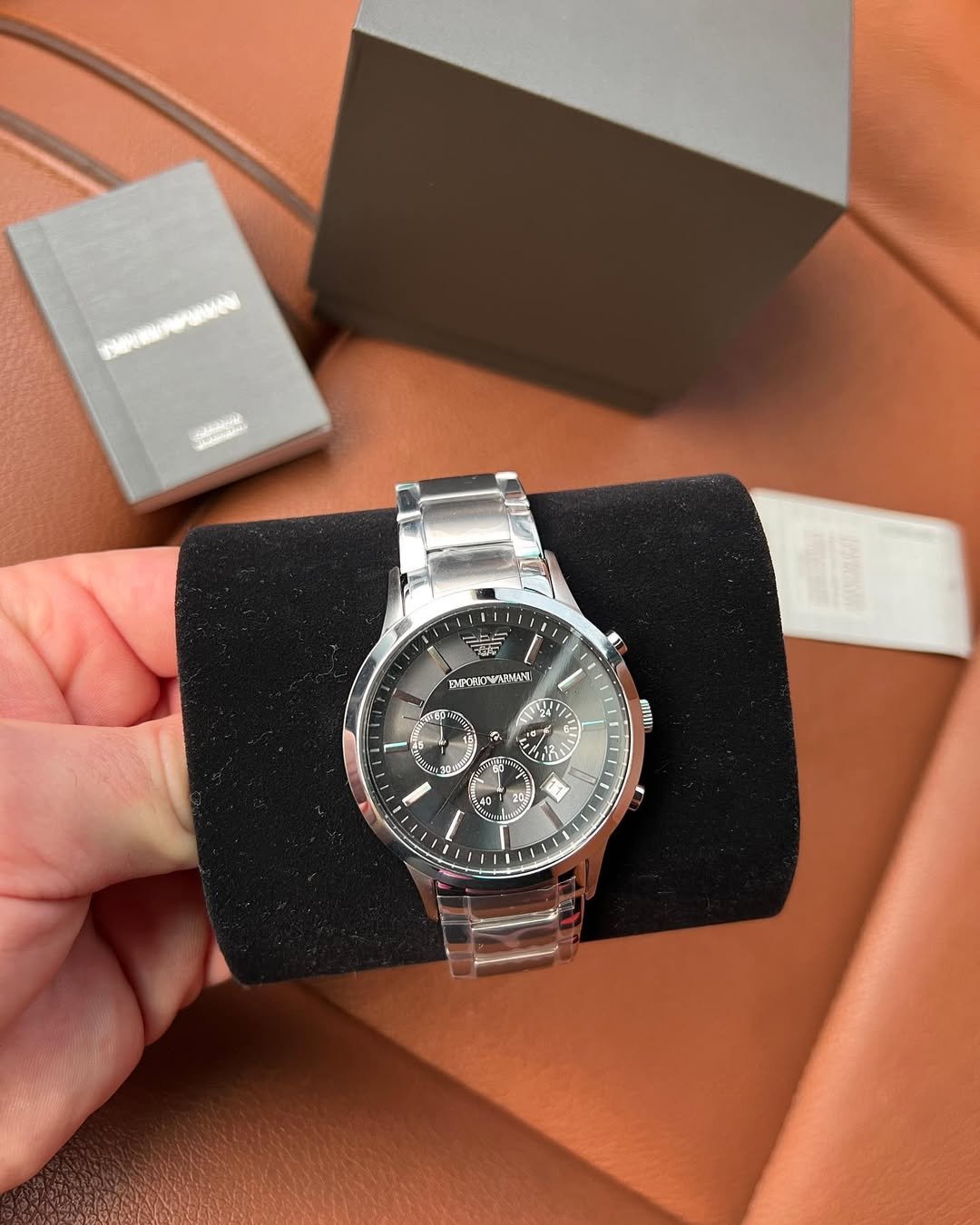Emporio Arman_i Classic Silver-Black - Image 3