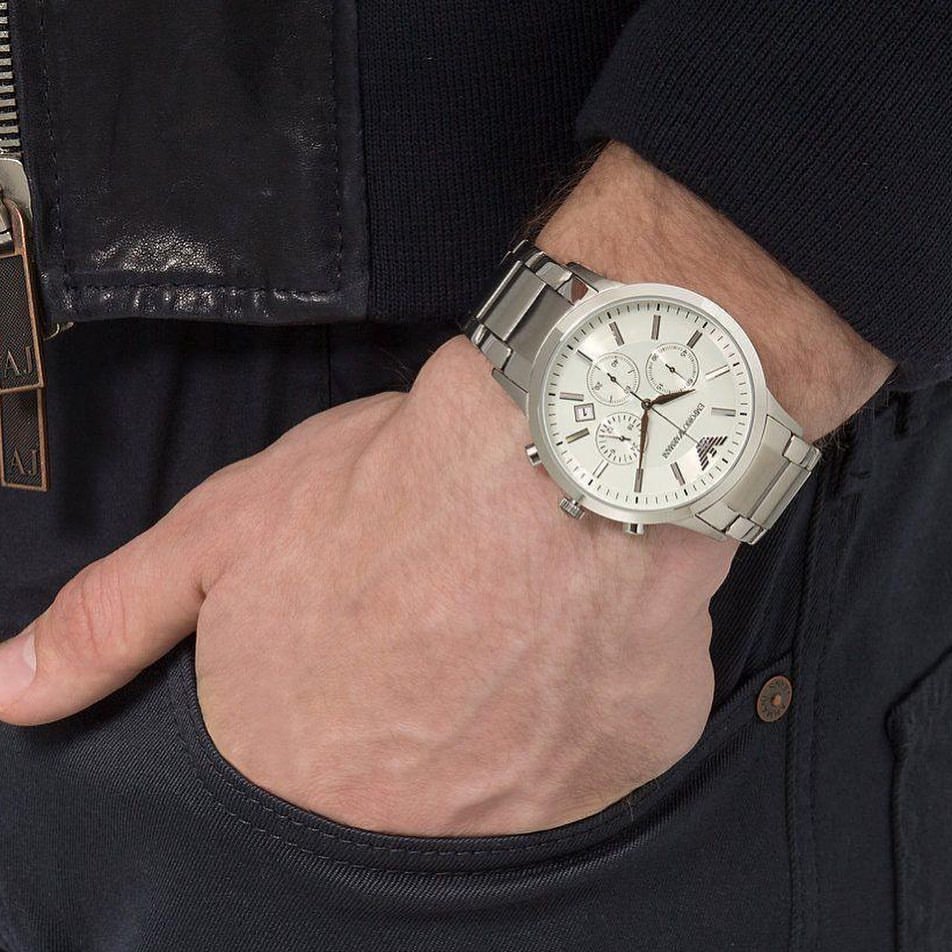 Emporio Arman_i Classic Silver-White - Image 2