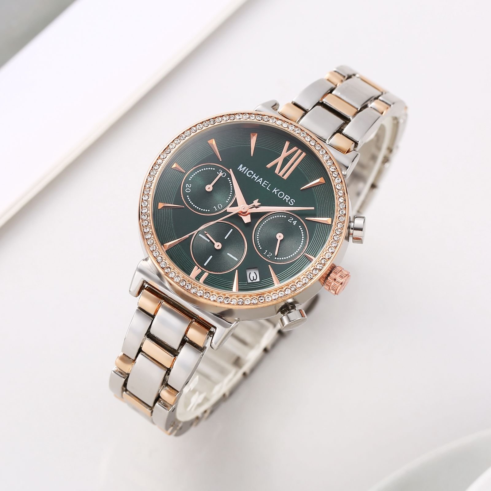 Michael_Kors Sofie 2Ton-Copper-Green