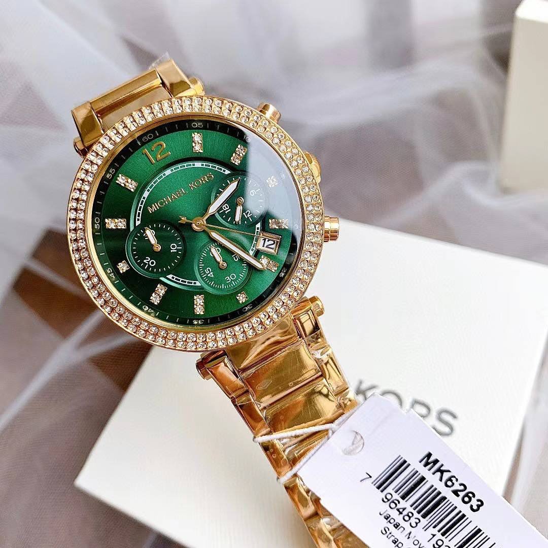 Michael_Kors Parker Gold-Green - Image 2