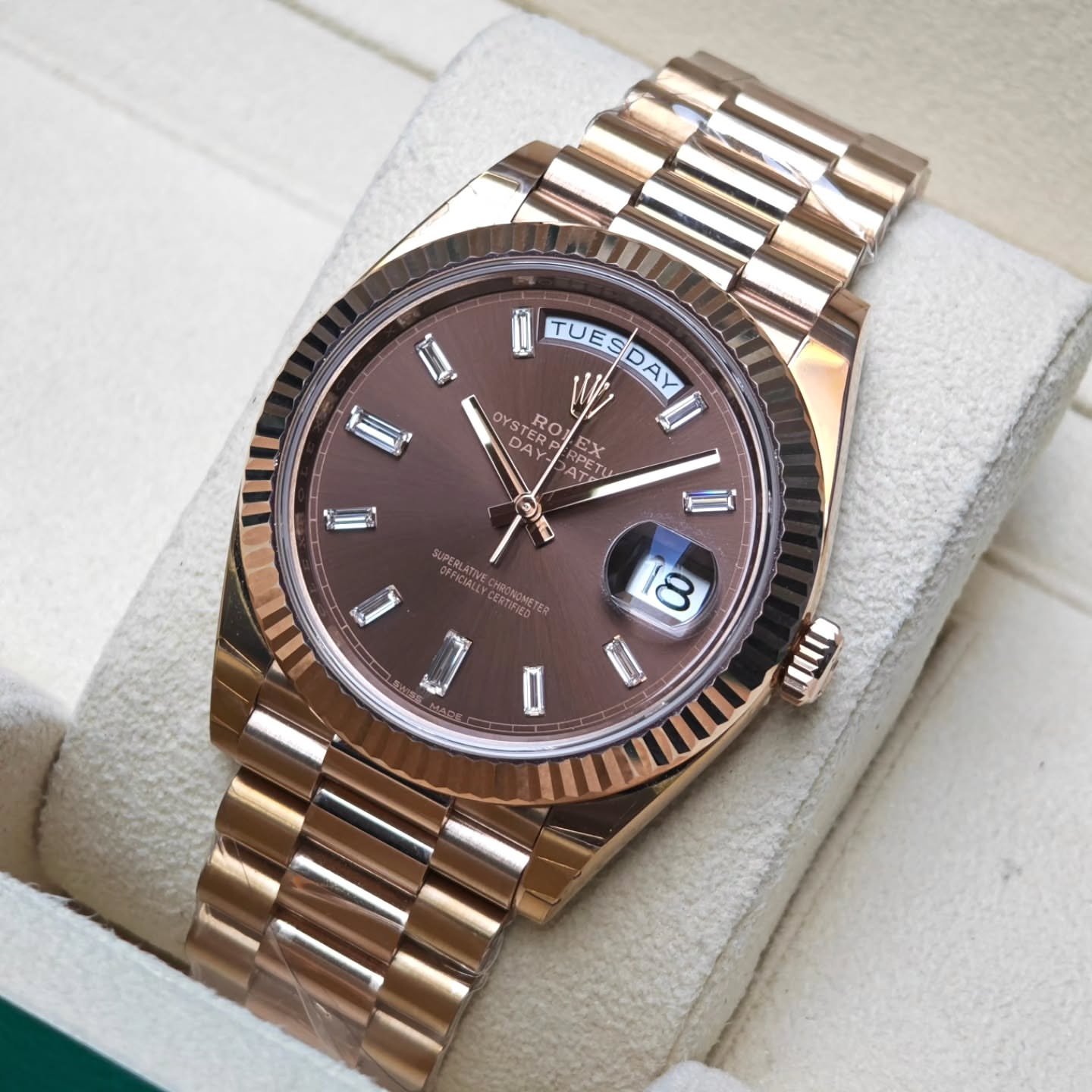 Role_x Oyster Perpetual Day Date 40 Battery Copper-Brown - Image 2