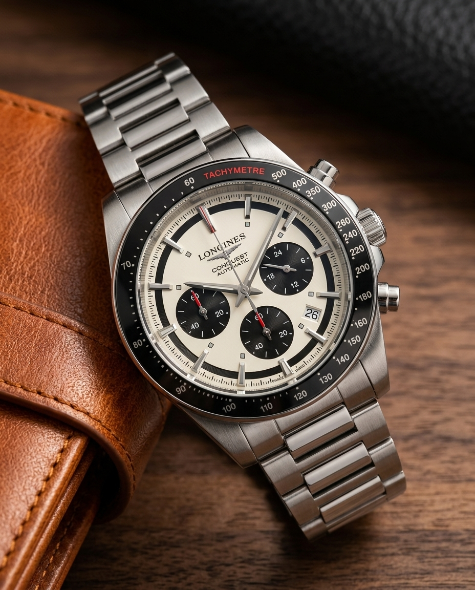 Longine_s Conquest Chronograph Black - Image 2