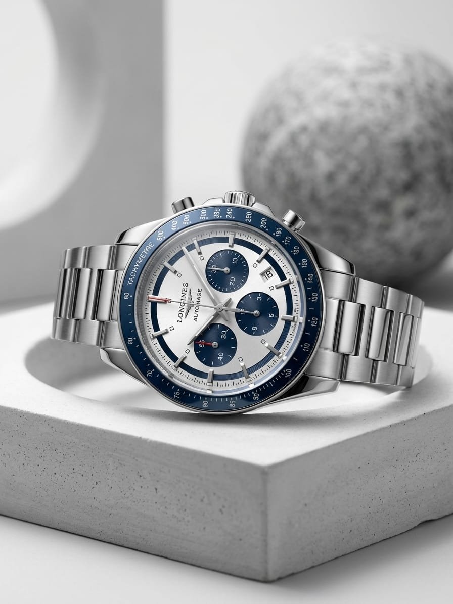 Longine_s Conquest Chronograph Blue