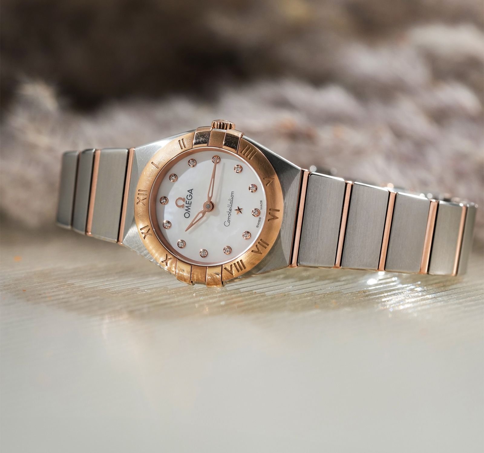 Omeg_a Constellation Sedna 2Ton-Copper-White Womens