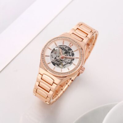 Fossi_l Eevie Automatic Copper-White