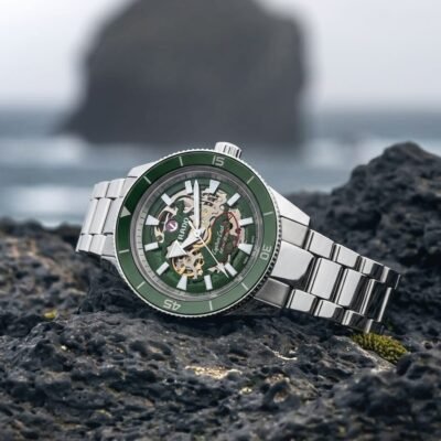 Rad_o Captain Cook HighTech Automatic Silver-Green