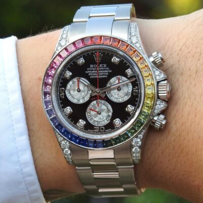 Role_x Oyster Perpetual Rainbow Silver