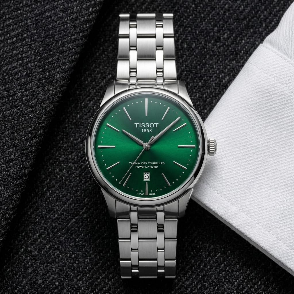 Tisso_t Chemin Japan Quartz Silver-Green