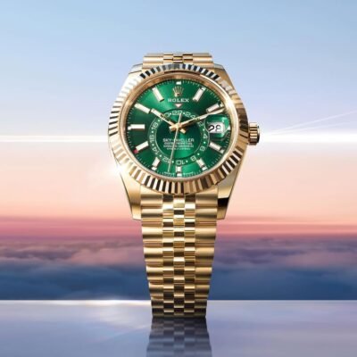 Role_x Oyster Perpetual Sky Dweller Gold-Green