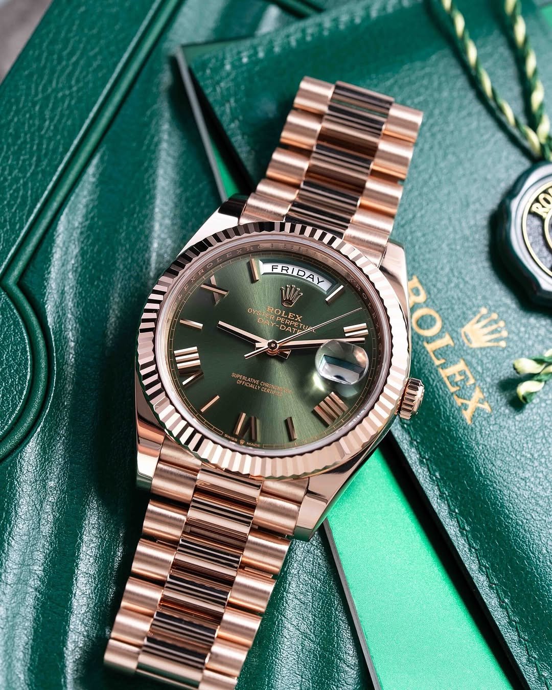 Role_x Oyster Perpetual Day Date Automatic Copper-Green - Image 5