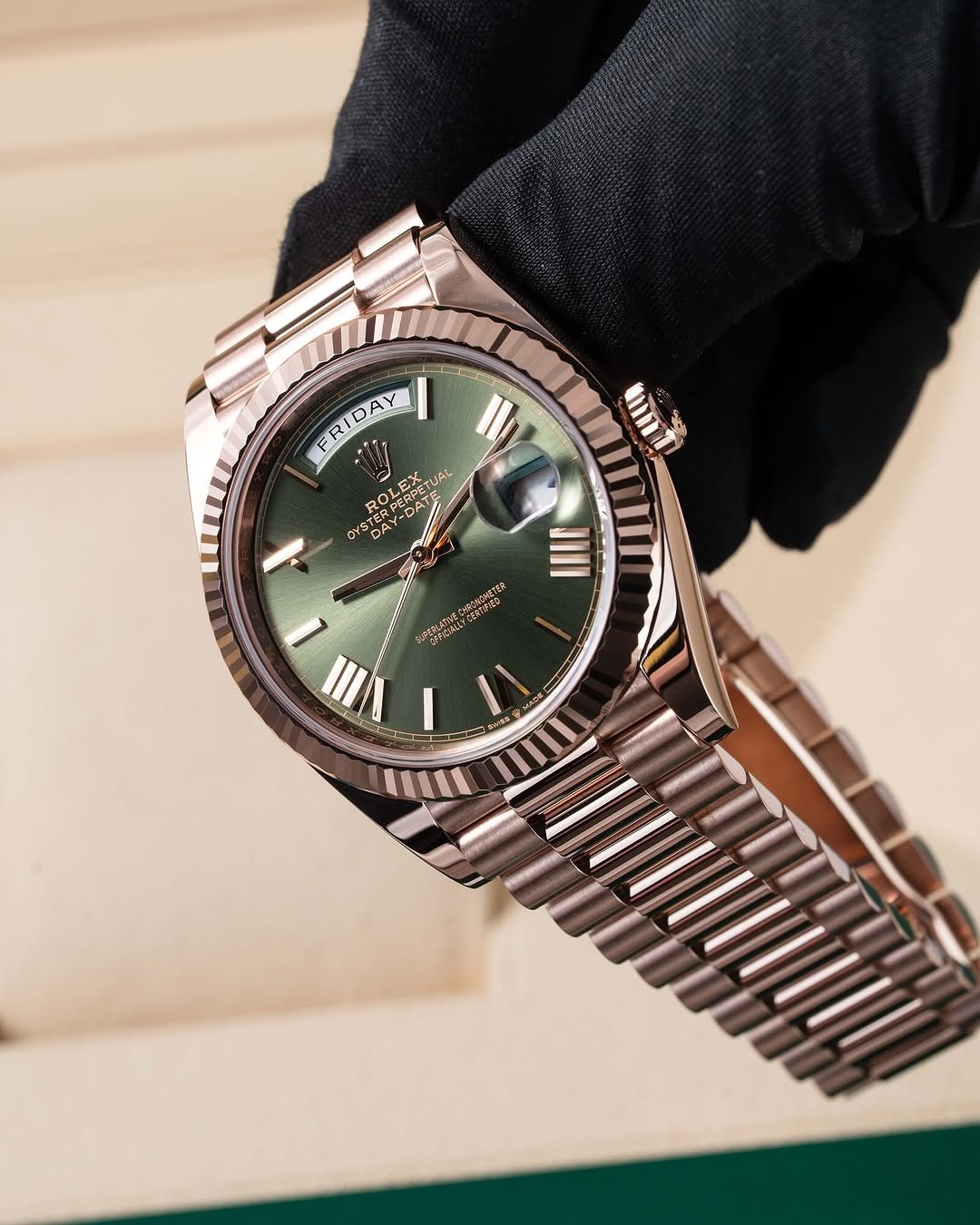 Role_x Oyster Perpetual Day Date Automatic Copper-Green - Image 3