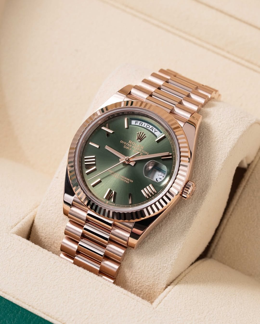 Role_x Oyster Perpetual Day Date Automatic Copper-Green - Image 2