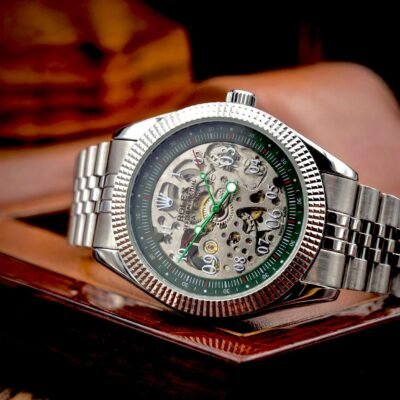 Role_x Pagani Skeleton Automatic Silver-Green