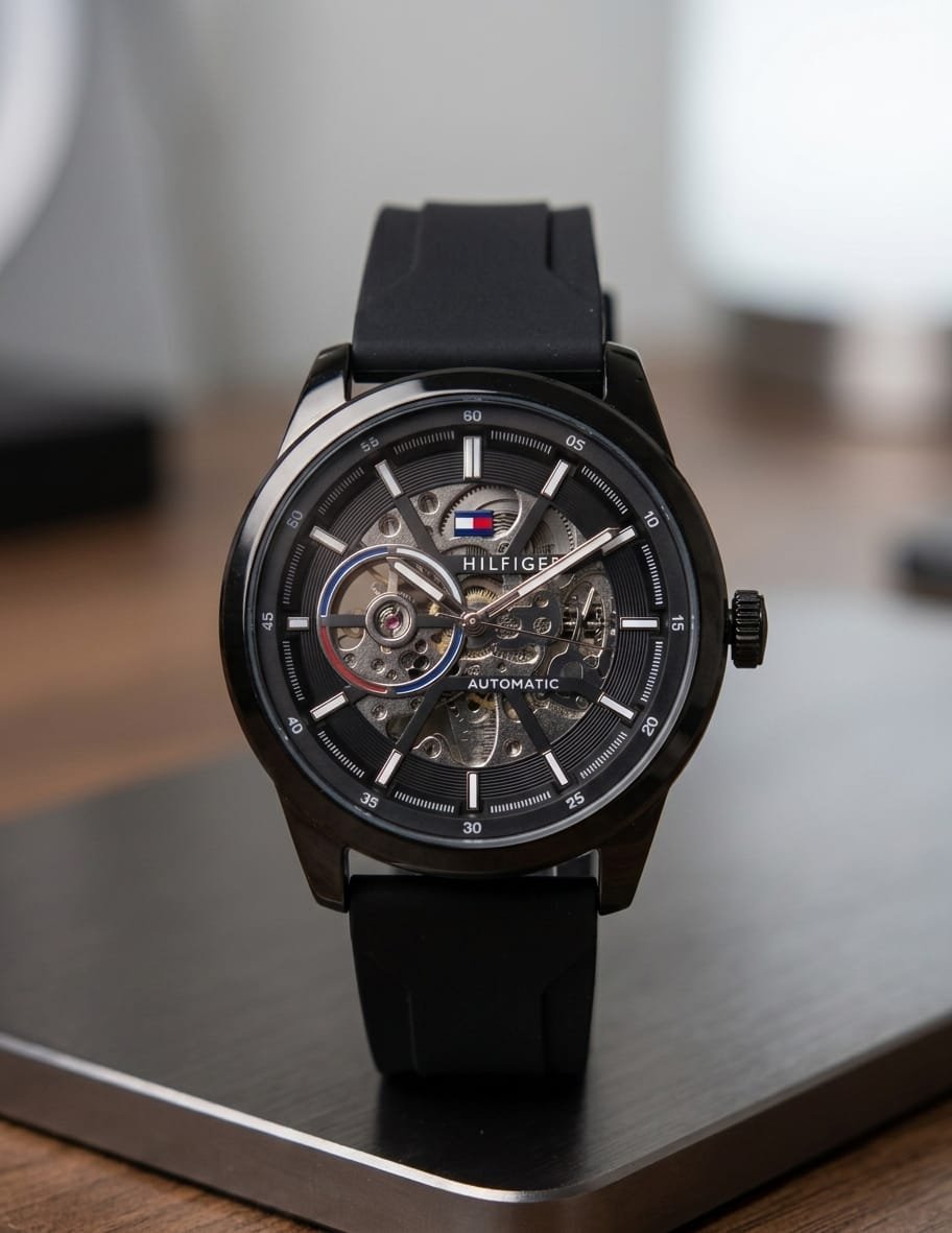 Tommy_hilfiger Automatic Silicon Full Black - Image 2