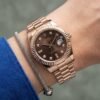 Role_x Oyester Perpetual Date Just Ladies Copper-Brown
