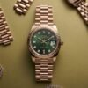 Role_x Oyester Perpetual Date Just Ladies Copper-Green