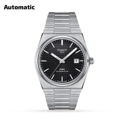 Tisso_t 1853 Prx Automatic Top Quality Silver-Black