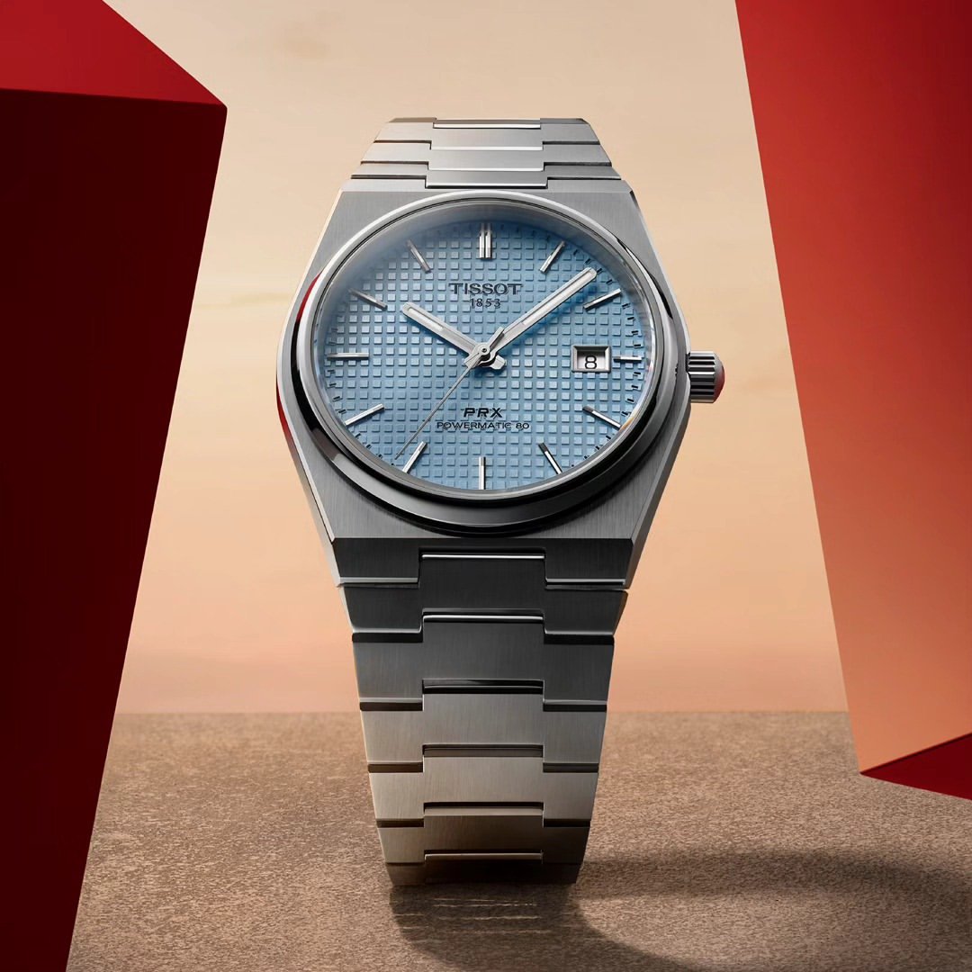 Tisso_t 1853 Prx Automatic Top Quality Silver-SkyBlue - Image 4