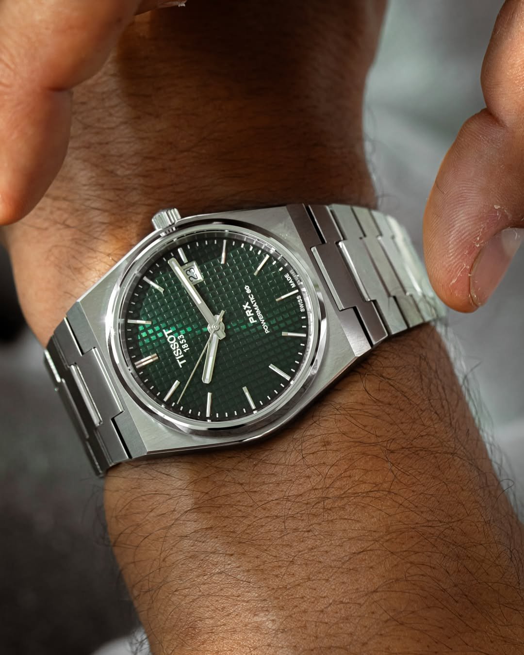 Tisso_t 1853 Prx Automatic Top Quality Silver-Green - Image 2