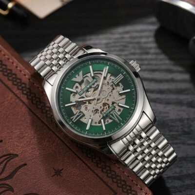 Emporio Arman_i Antonio Automatic Silver-Green