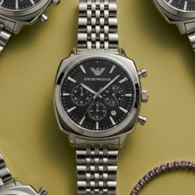 Emporio Arman_i Antonio Chronograph Silver-Black