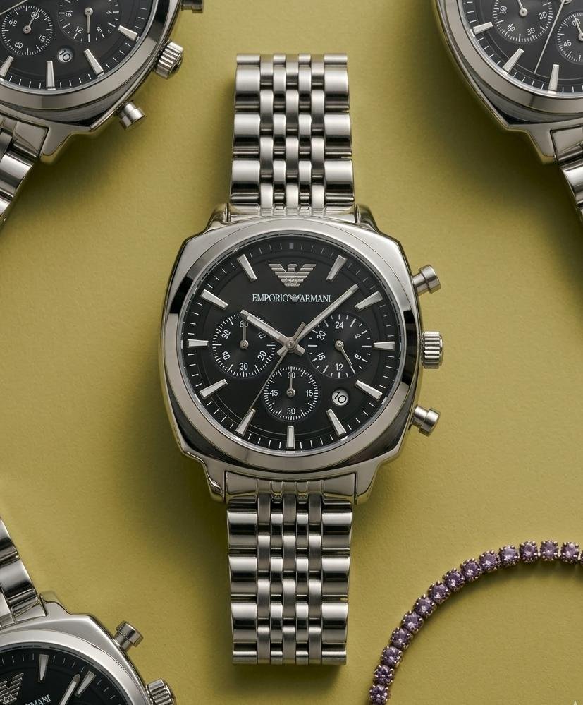 Emporio Arman_i Antonio Chronograph Silver-Black