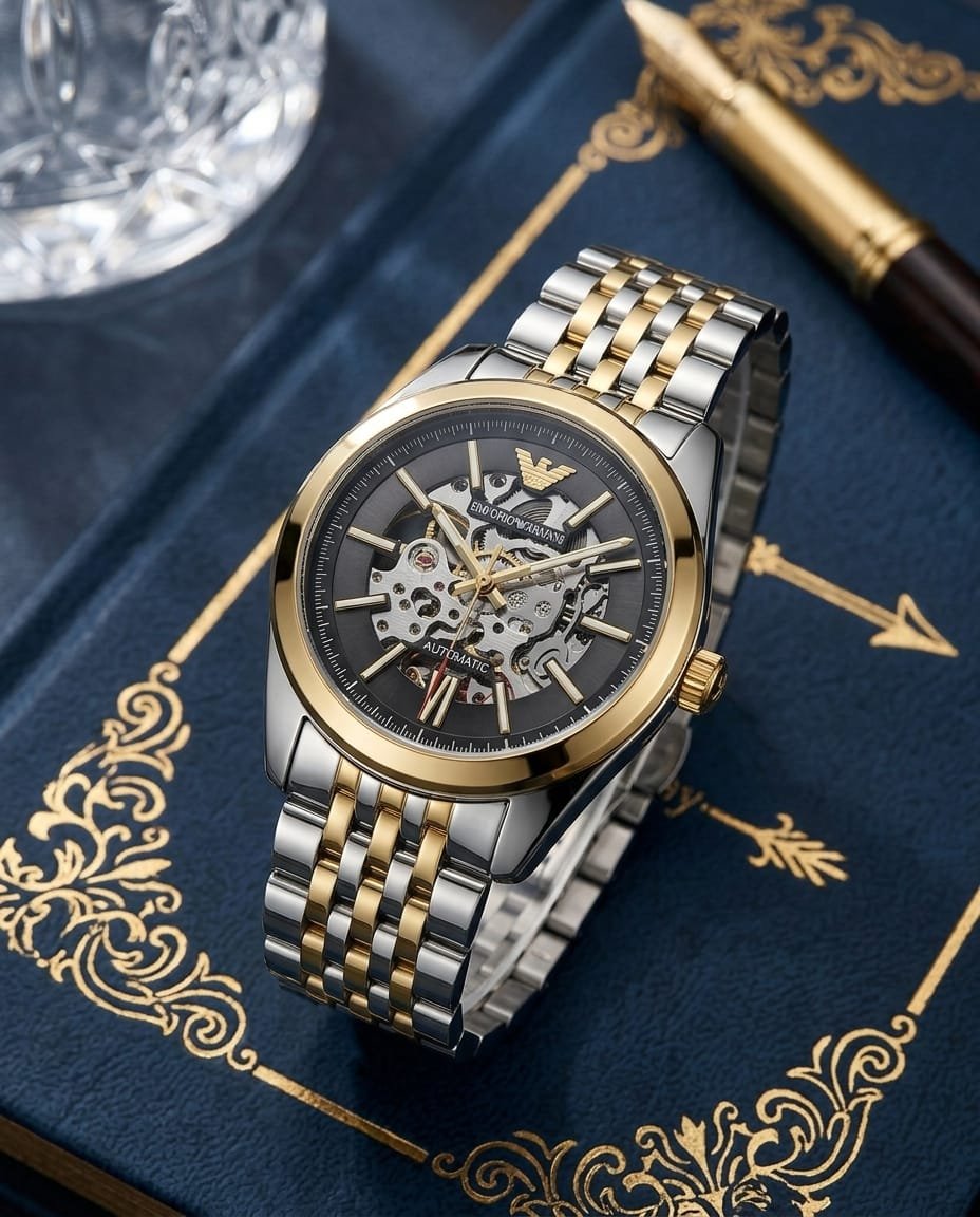 Emporio Arman_i Antonio Automatic 2Ton-Gold-Black