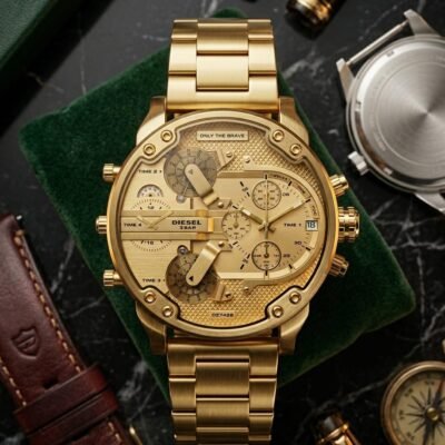 Diese_l 3 Bar Big Dady Heavy Quality Gold-Gold