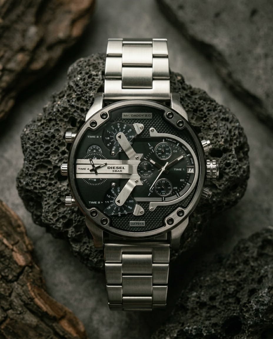 Diese_l 3 Bar Big Dady Silver-Black Heavy Quality
