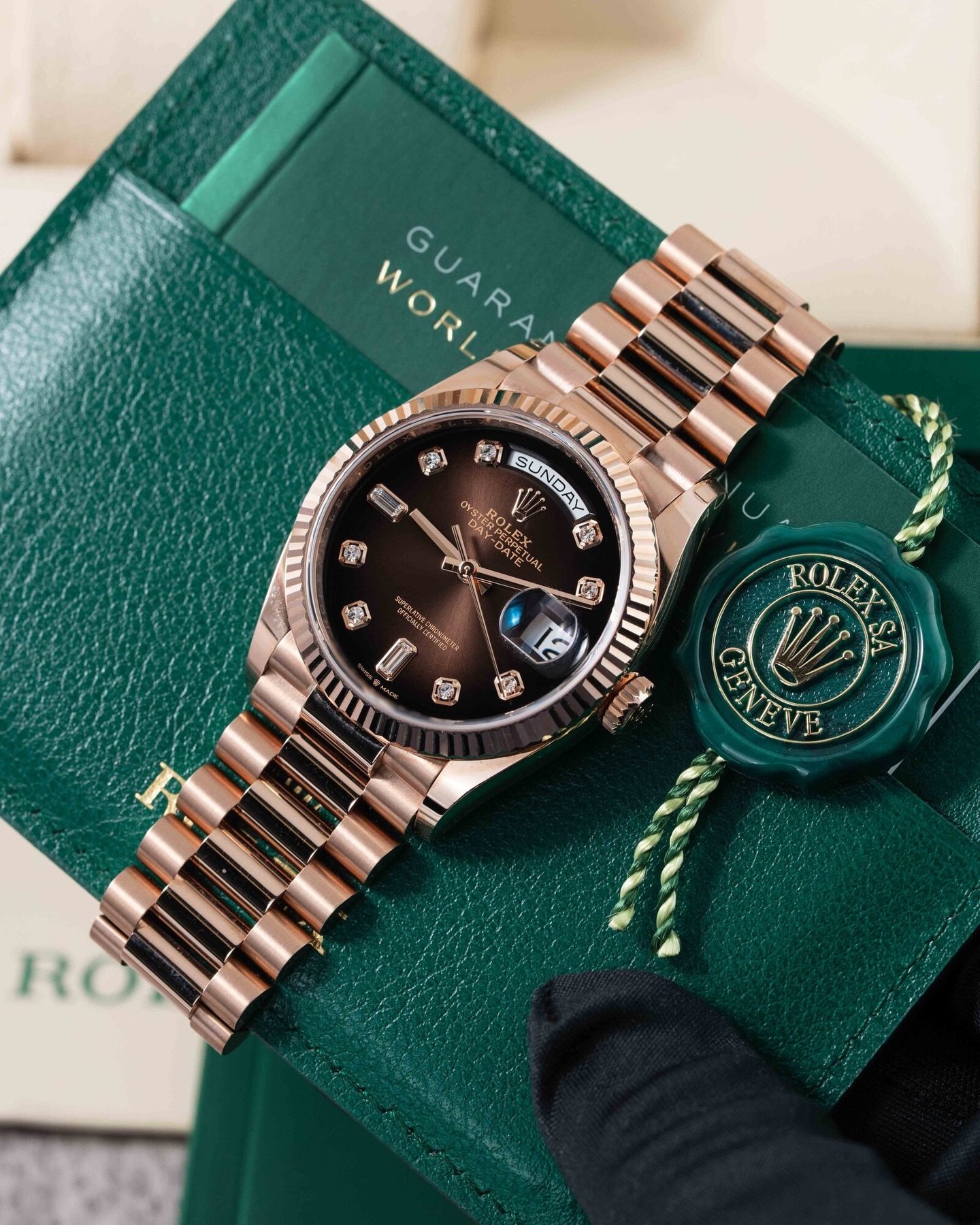 Role_x Oyster Perpetual Day Date Diamond Cooper-Brown 40 Battery - Image 4
