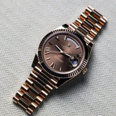Role_x Oyster Perpetual Day Date 40 Battery Copper-Brown