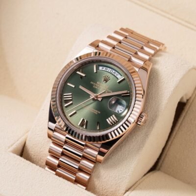 Role_x Oyster Perpetual Day Date 40 Battery Copper-Green