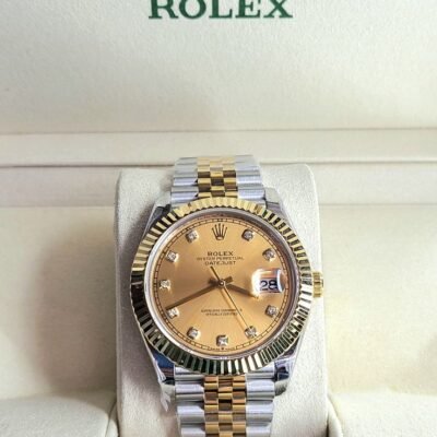 Role_x Oyster Perpetual Date Just 2Ton-Gold-Gold Diamond