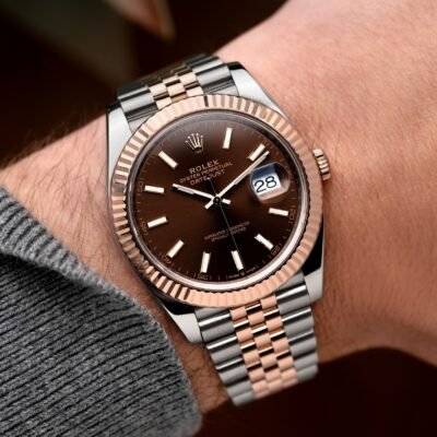 Role_x Oyster Perpetual Date Just 2Ton-Copper-Brown